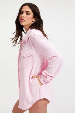 GA-SALE Cover Ups TERRY SHACKET | ICED PINK001
