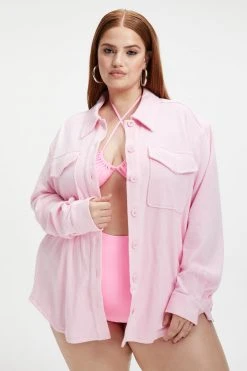 GA-SALE Cover Ups TERRY SHACKET | ICED PINK001