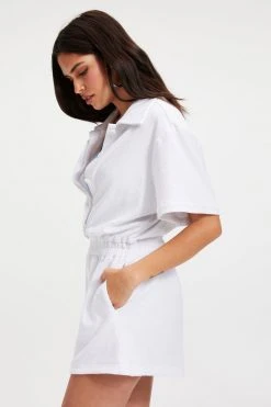 GA-SALE TERRY ROMPER | WHITE001