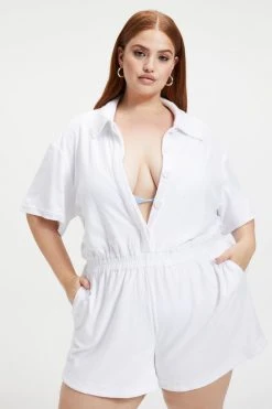 GA-SALE TERRY ROMPER | WHITE001