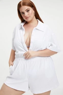 GA-SALE TERRY ROMPER | WHITE001