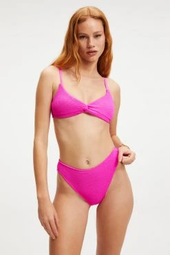 GOOD AMERICAN ALWAYS FITS TWISTED TOP | HAWAIIAN PINK001 Bikini Tops