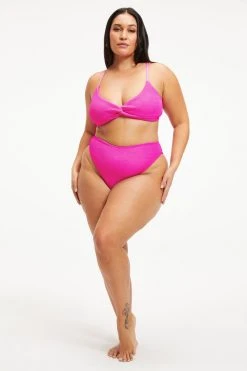 GOOD AMERICAN ALWAYS FITS TWISTED TOP | HAWAIIAN PINK001 Bikini Tops
