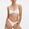 GOOD AMERICAN Bikini Tops ALWAYS FITS TWISTED TOP | IVORY001
