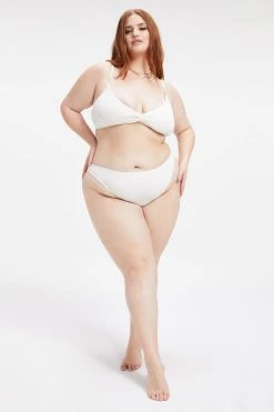 GOOD AMERICAN Bikini Tops ALWAYS FITS TWISTED TOP | IVORY001