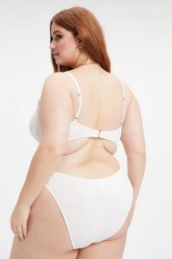 GOOD AMERICAN Bikini Tops ALWAYS FITS TWISTED TOP | IVORY001