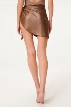 GA-SALE FOIL LEG DAZE SARONG | MOCHA FOIL002 Cover Ups