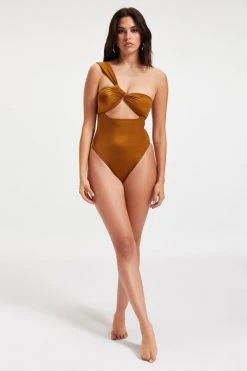 GOOD AMERICAN BALI ONE-PIECE | BRONZE BROWN001