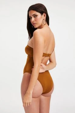 GOOD AMERICAN BALI ONE-PIECE | BRONZE BROWN001