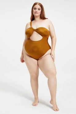 GOOD AMERICAN BALI ONE-PIECE | BRONZE BROWN001