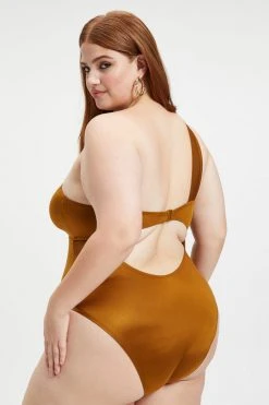 GOOD AMERICAN BALI ONE-PIECE | BRONZE BROWN001