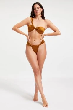 GOOD AMERICAN BALI TOP | BRONZE BROWN001