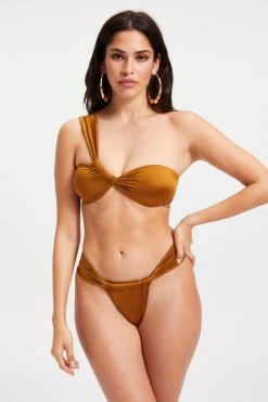 GOOD AMERICAN BALI TOP | BRONZE BROWN001