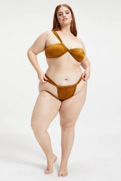 GOOD AMERICAN BALI TOP | BRONZE BROWN001