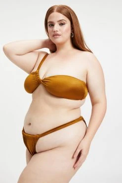 GOOD AMERICAN BALI TOP | BRONZE BROWN001