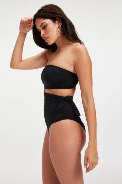 GOOD AMERICAN One-Pieces SIDE TIE ONE-PEICE | BLACK001