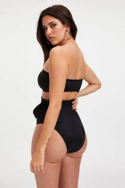 GOOD AMERICAN One-Pieces SIDE TIE ONE-PEICE | BLACK001