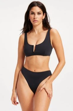 GOOD AMERICAN Bikini Tops U RING VEGAS TOP | BLACK001
