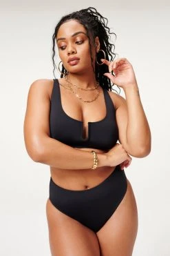 GOOD AMERICAN Bikini Tops U RING VEGAS TOP | BLACK001