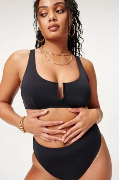 GOOD AMERICAN Bikini Tops U RING VEGAS TOP | BLACK001