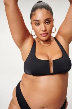 GOOD AMERICAN Bikini Tops U RING VEGAS TOP | BLACK001