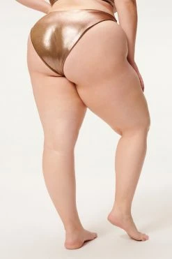 Flash Sale ⭐ GA-SALE METALLIC BETTER ✨ BIKINI BOTTOM | MOCHA FOIL002 🎉 37 GA-SALE METALLIC BETTER BIKINI BOTTOM | MOCHA FOIL002