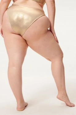 GA-SALE Bikini Bottoms METALLIC BETTER BIKINI BOTTOM | MINK FOIL002