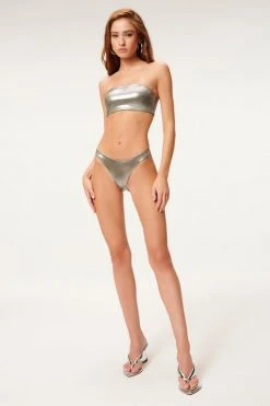 GA-SALE Bikini Bottoms METALLIC BETTER BIKINI BOTTOM | STORMY FOIL001