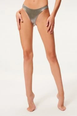 GA-SALE Bikini Bottoms METALLIC BETTER BIKINI BOTTOM | STORMY FOIL001