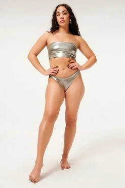 GA-SALE Bikini Bottoms METALLIC BETTER BIKINI BOTTOM | STORMY FOIL001