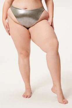 GA-SALE Bikini Bottoms METALLIC BETTER BIKINI BOTTOM | STORMY FOIL001