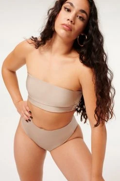 GA-SALE METALLIC GOOD WAIST BOTTOM | MINK FOIL002