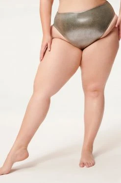 GA-SALE METALLIC GOOD WAIST BOTTOM | STORMY FOIL001