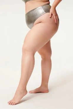 GA-SALE METALLIC GOOD WAIST BOTTOM | STORMY FOIL001