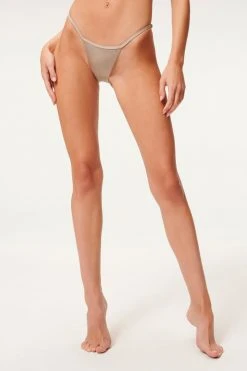 GA-SALE Bikini Bottoms SATIN PERFECT FIT BOTTOM | MINK001