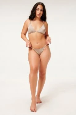 GA-SALE Bikini Bottoms SATIN PERFECT FIT BOTTOM | MINK001