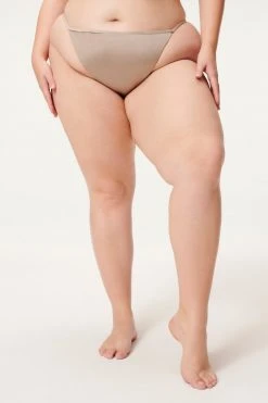 GA-SALE Bikini Bottoms SATIN PERFECT FIT BOTTOM | MINK001