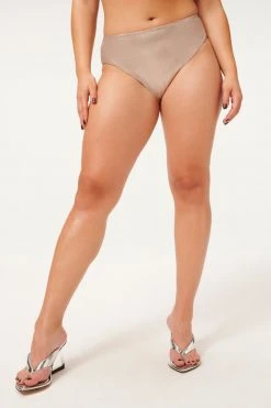 Best deal 🔔 GA-SALE Bikini Bottoms METALLIC GOOD WAIST BOTTOM | ROSE METALLIC001 🔔 25 GA-SALE Bikini Bottoms METALLIC GOOD WAIST BOTTOM | ROSE METALLIC001