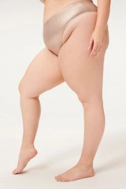 Best deal 🔔 GA-SALE Bikini Bottoms METALLIC GOOD WAIST BOTTOM | ROSE METALLIC001 🔔 31 GA-SALE Bikini Bottoms METALLIC GOOD WAIST BOTTOM | ROSE METALLIC001