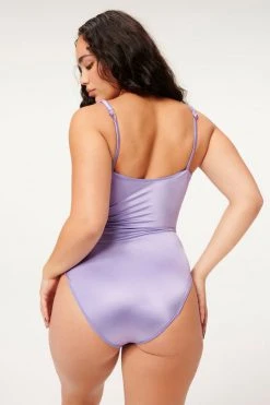 GA-SALE One-Pieces SHINE RUCHED ONE-PIECE | LILAC MIST001