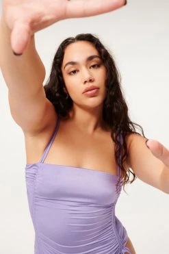 GA-SALE One-Pieces SHINE RUCHED ONE-PIECE | LILAC MIST001