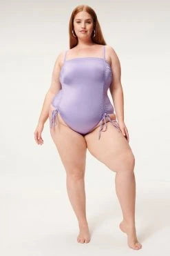 GA-SALE One-Pieces SHINE RUCHED ONE-PIECE | LILAC MIST001