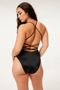 GOOD AMERICAN One-Pieces SHINE BARELY THERE ONE-PIECE | BLACK001
