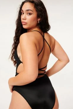 GOOD AMERICAN One-Pieces SHINE BARELY THERE ONE-PIECE | BLACK001