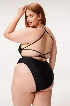 GOOD AMERICAN One-Pieces SHINE BARELY THERE ONE-PIECE | BLACK001