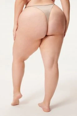 GA-SALE Bikini Bottoms SHINE PERFECT FIT THONG | MINK001