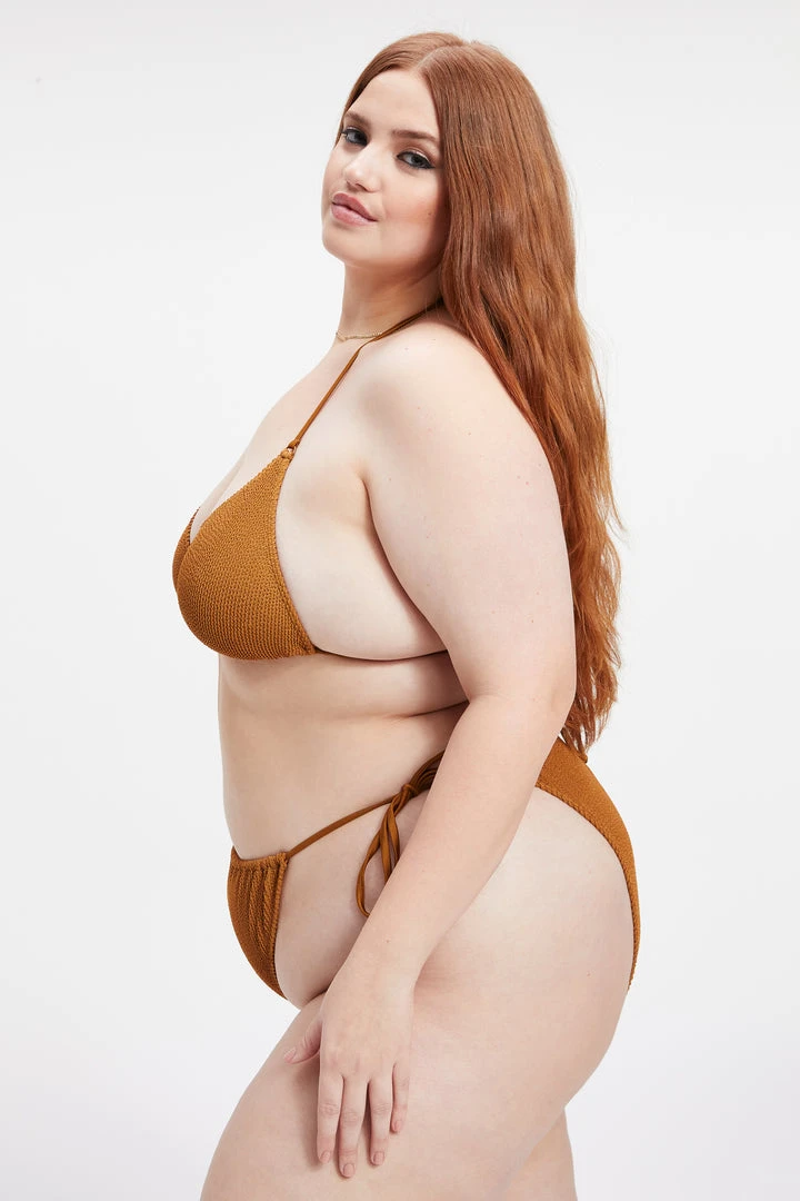 Discount โญ GOOD AMERICAN ALWAYS FITS TINY TIES TOP | BRONZE BROWN001 ๐ 4 GOOD AMERICAN ALWAYS FITS TINY TIES TOP | BRONZE BROWN001