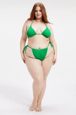 GOOD AMERICAN ALWAYS FITS TINY TIES TOP | SUMMER GREEN002 Bikini Tops