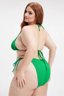 GOOD AMERICAN ALWAYS FITS TINY TIES TOP | SUMMER GREEN002 Bikini Tops