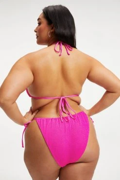 GOOD AMERICAN ALWAYS FITS TINY TIES TOP | HAWAIIAN PINK001